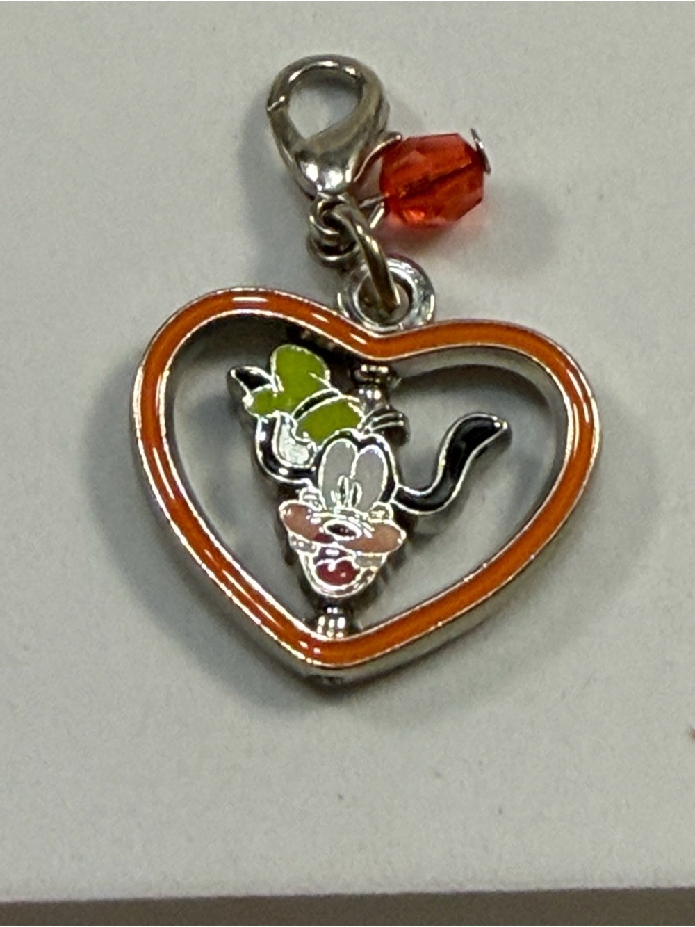 💙3/$20💙 Disney Orange Heart Pluto Charm bracelet
